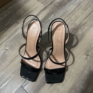 Elegant Black Strappy Heels